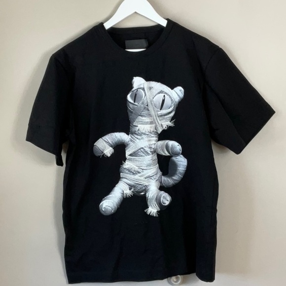 Juun.J black Cat Mummy T-Shirt - Picture 1 of 9